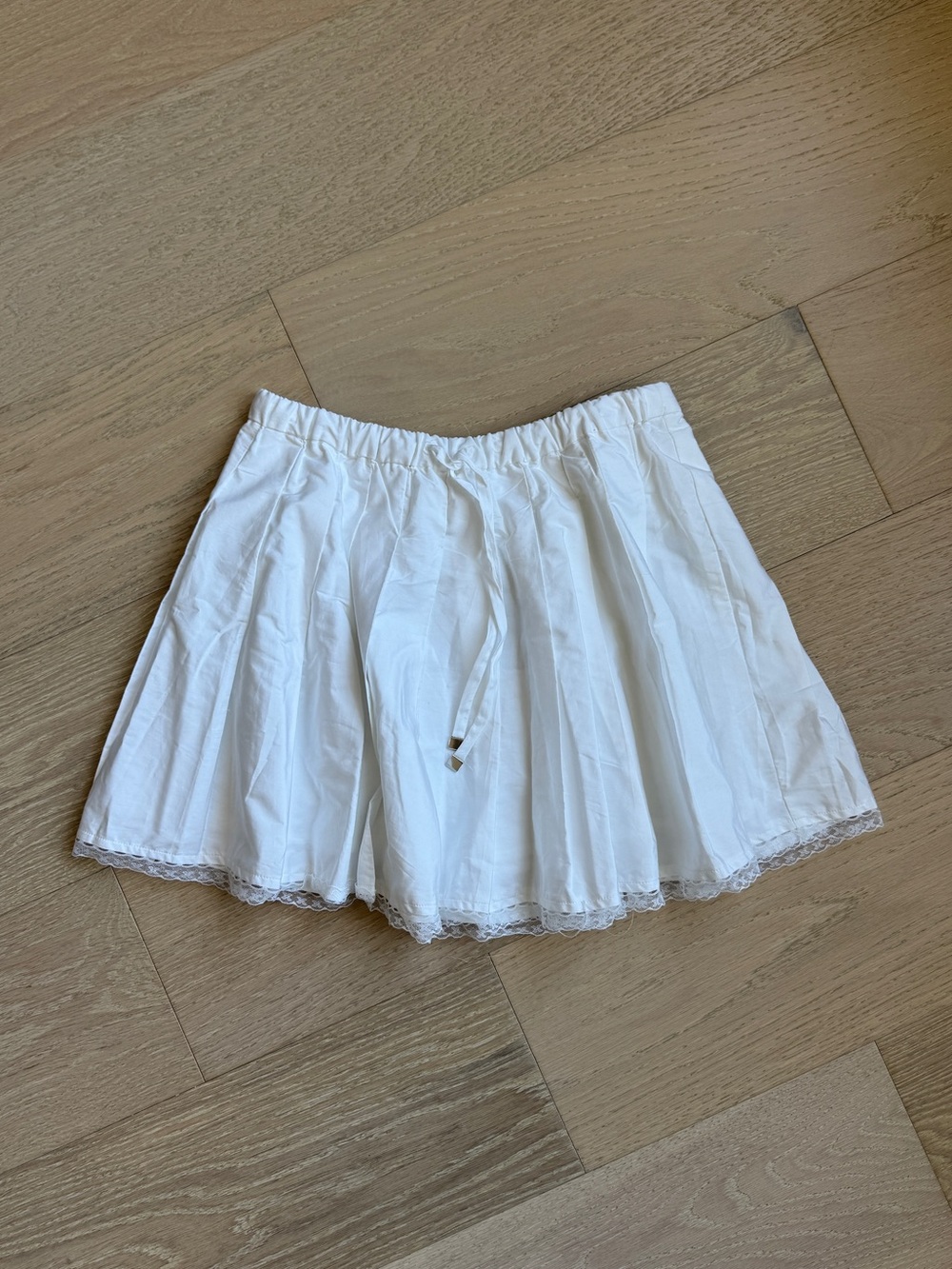 J Crew Pleated Tie-Waist Mini Skirt